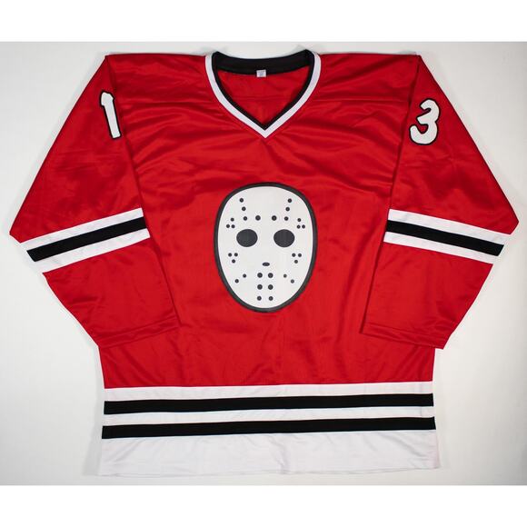 Ari Lehman Jason 1 Signed Jason Voorhees Hockey Jersey JSA COA XL Custom Red - Picture 15 of 15